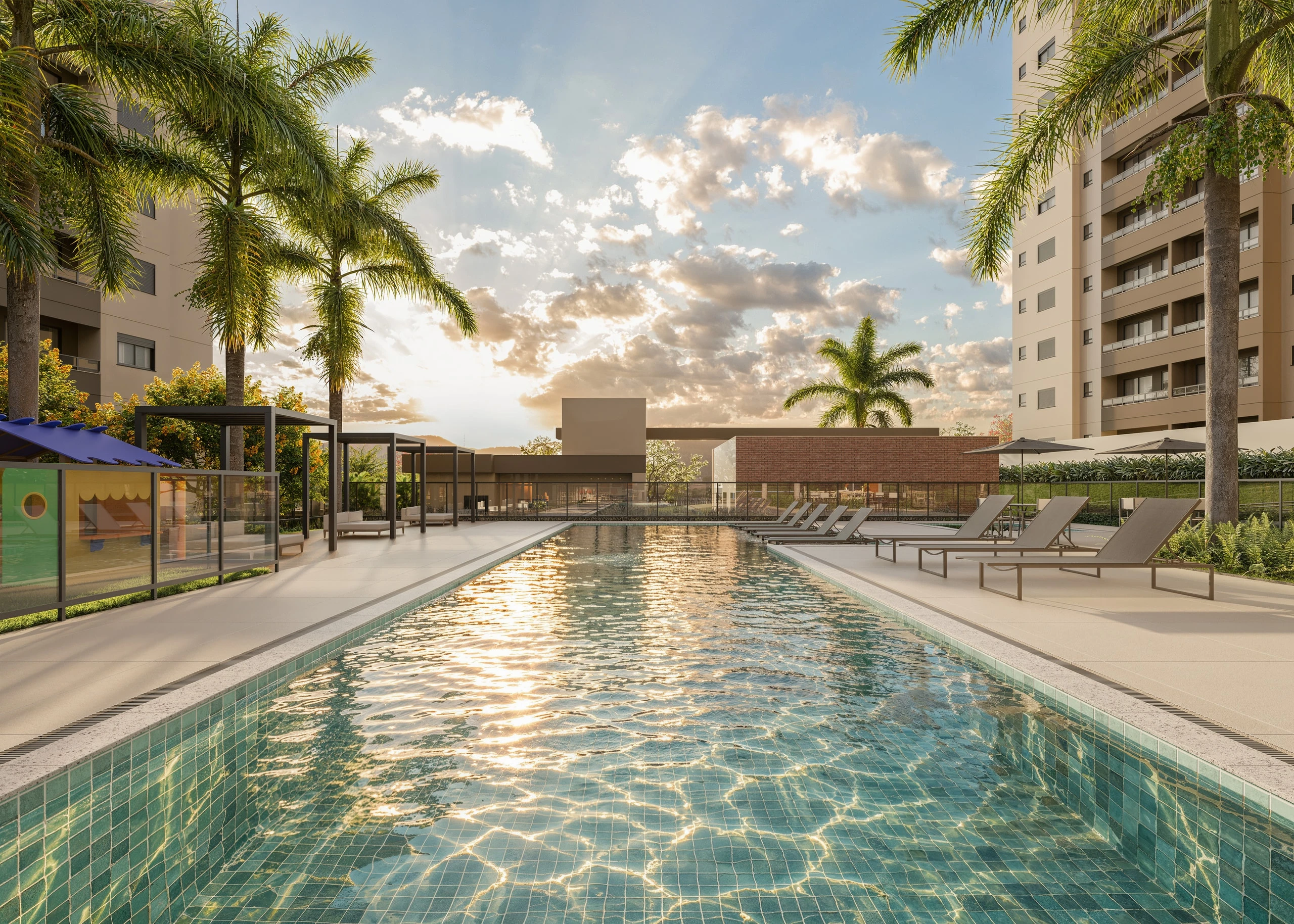 Piscina e deck